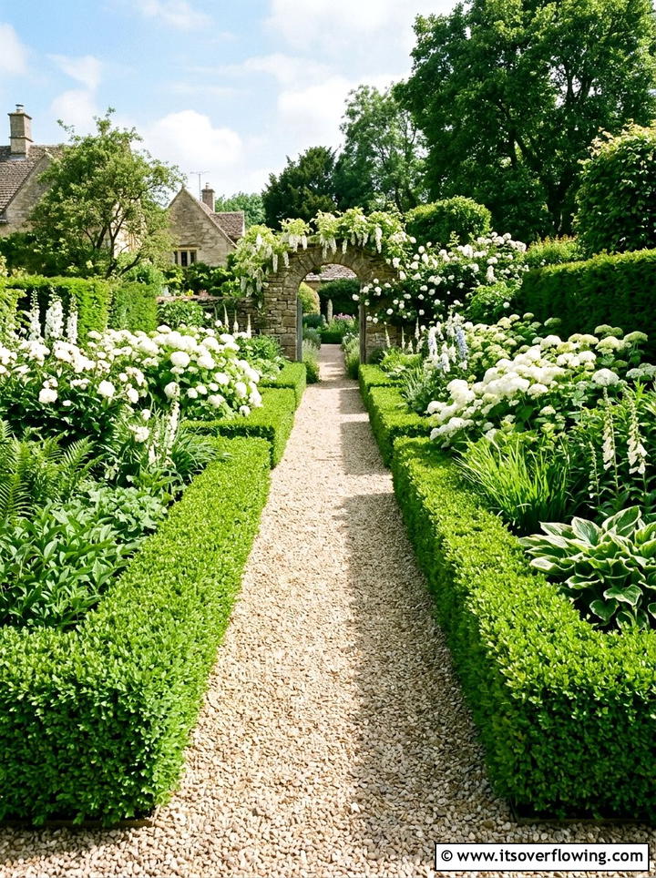Boxwood Hedge Border - 25 small garden ideas with minimalist style