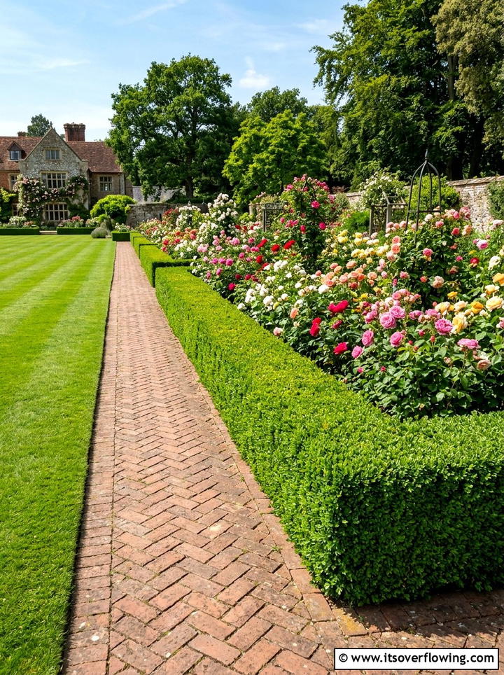Boxwood Hedge Edging - 25 garden ideas with border plants