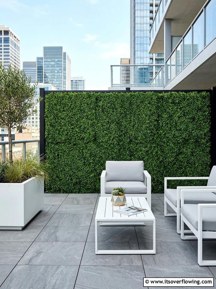 Boxwood Hedge Wall - 25 garden decor ideas with fence decorations