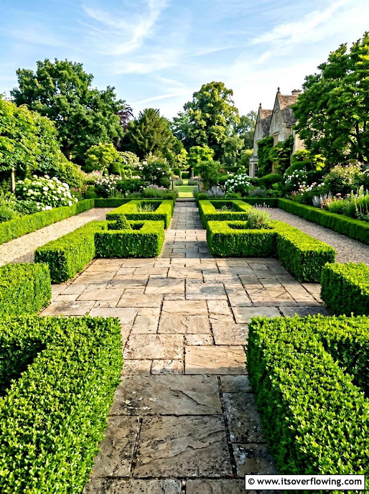 Boxwood hedge - 25 garden ideas for minimalist style