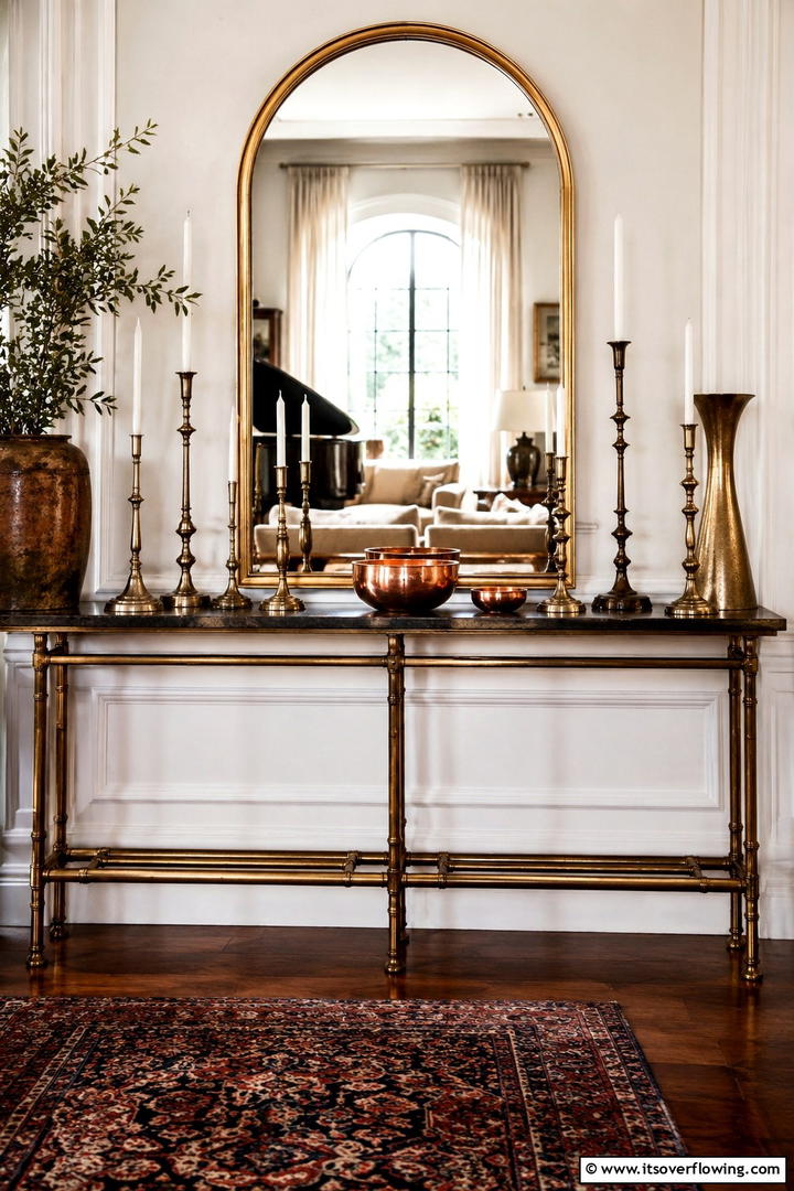 Brass and Gold Accents - 50 Fall Decor Trends 2025 to Inspire Seasonal Style