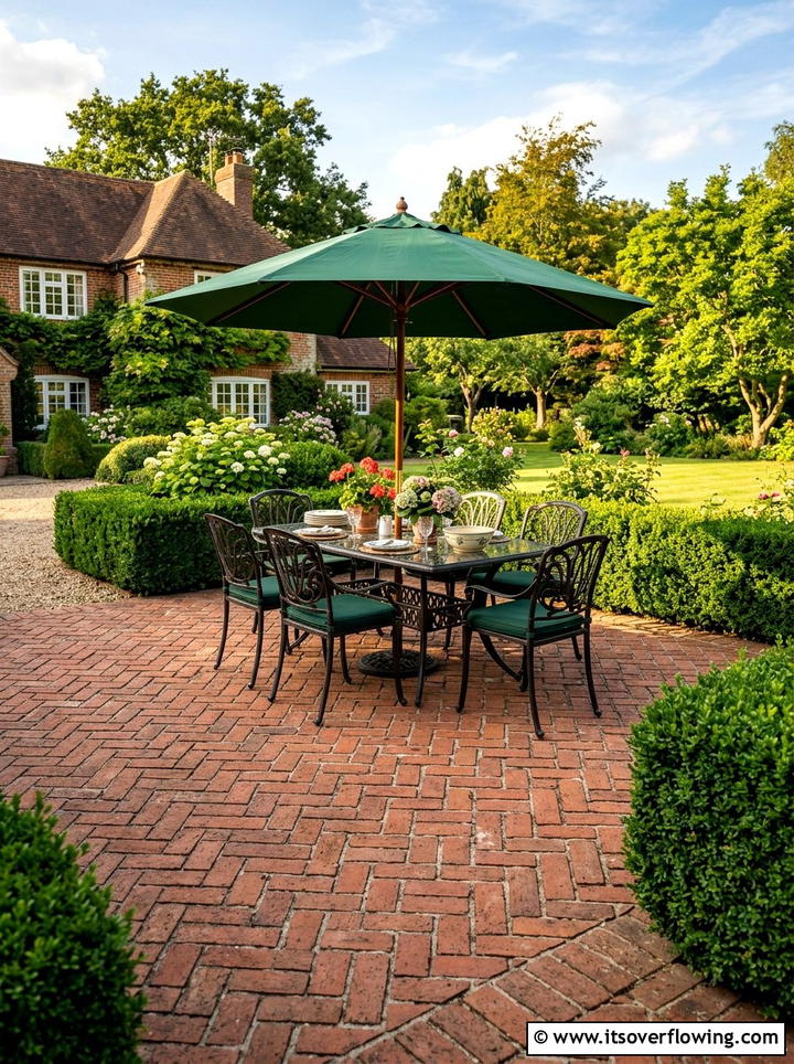 Brick Patio Flooring - 25 backyard ideas for flat yards