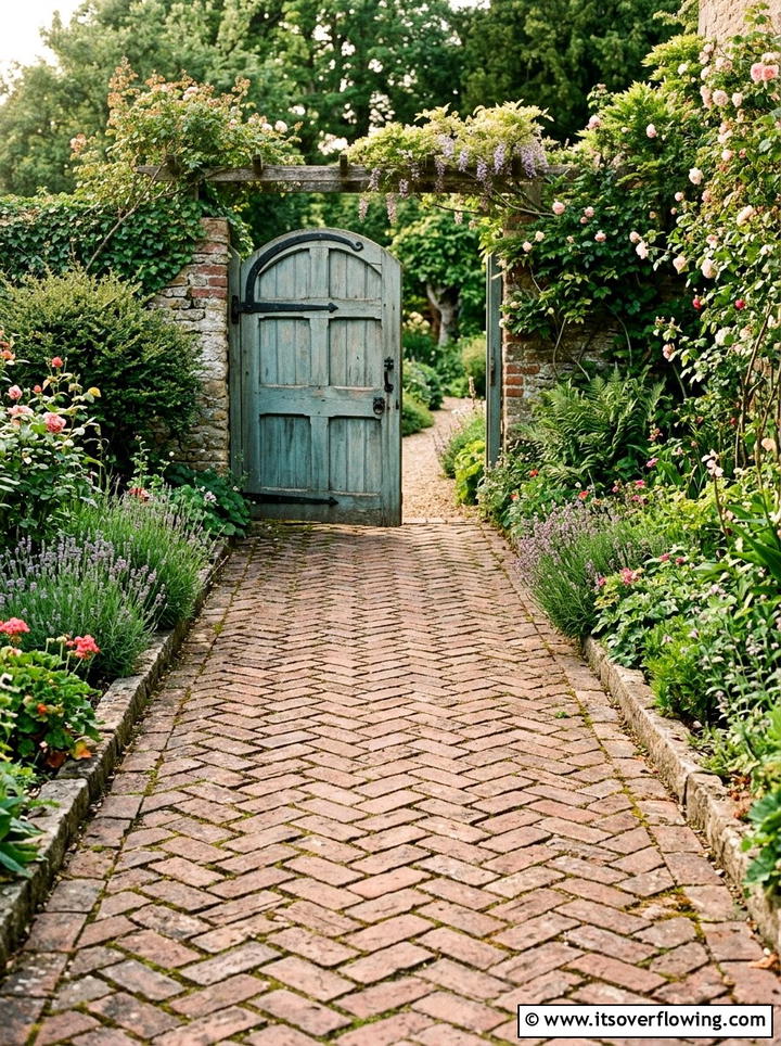 Brick Paving - 25 small garden ideas with no lawn