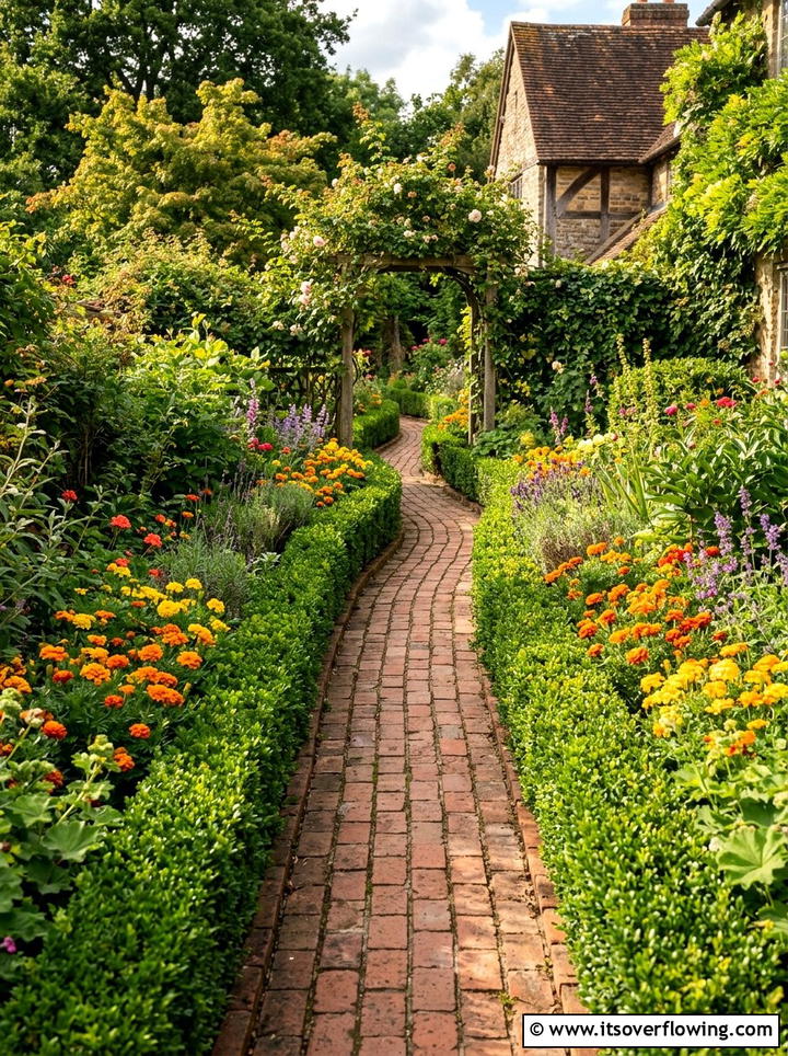 Brick Walkway Narrow Space - 25 small garden ideas with narrow pathways