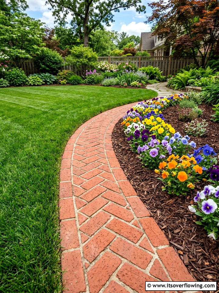 Brick garden edging - 25 garden ideas for traditional homes