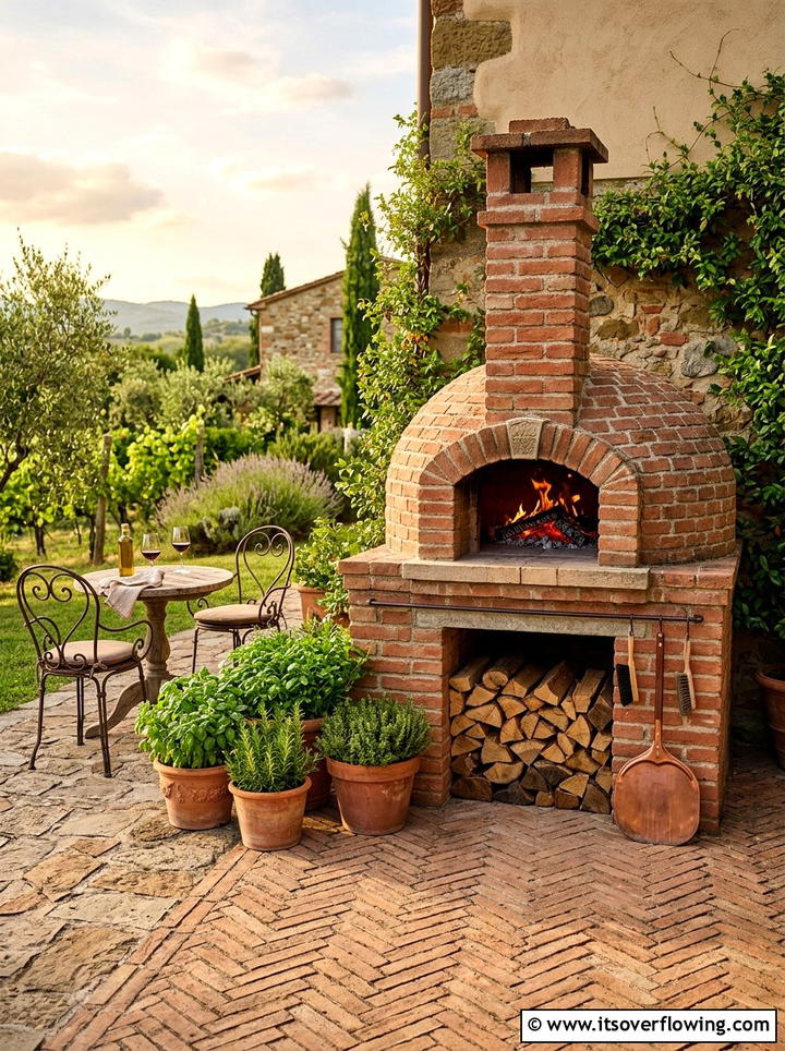 Brick pizza oven - 25 backyard ideas with pizza oven
