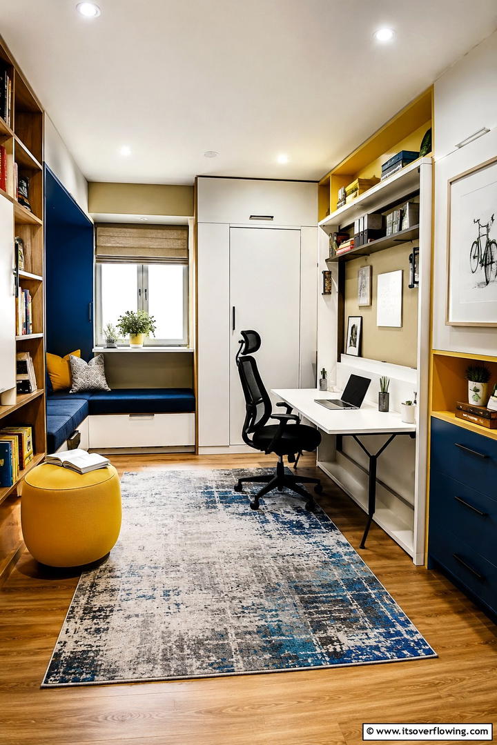 Bright Modern Study - 30 Study Room Ideas to Boost Focus and Productivity at Home