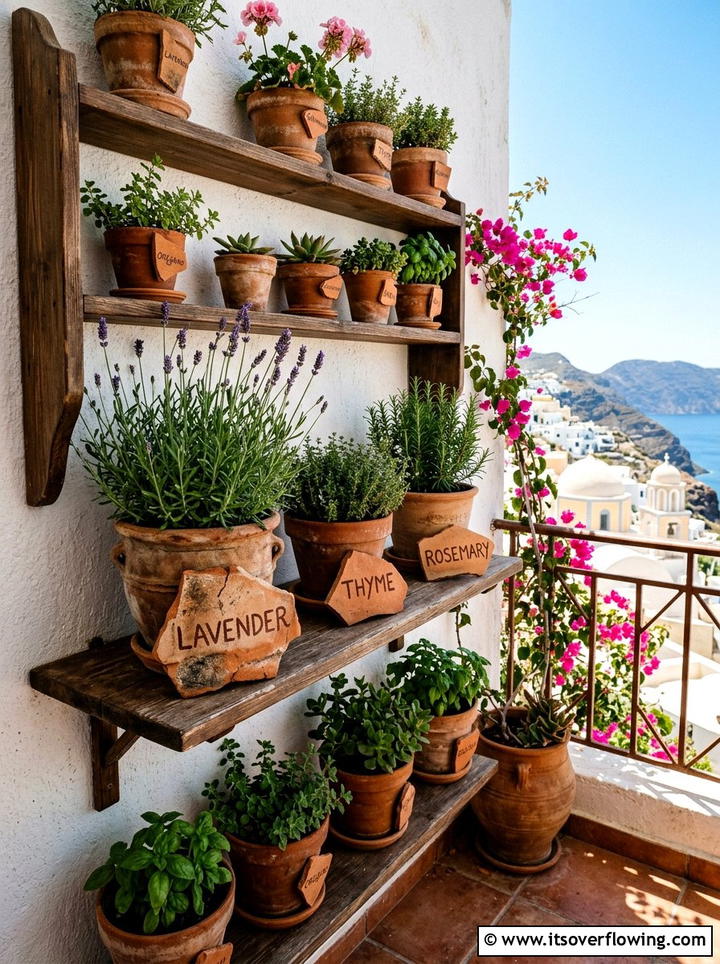 Broken Terra Cotta Pieces - 25 recycled garden ideas with garden markers