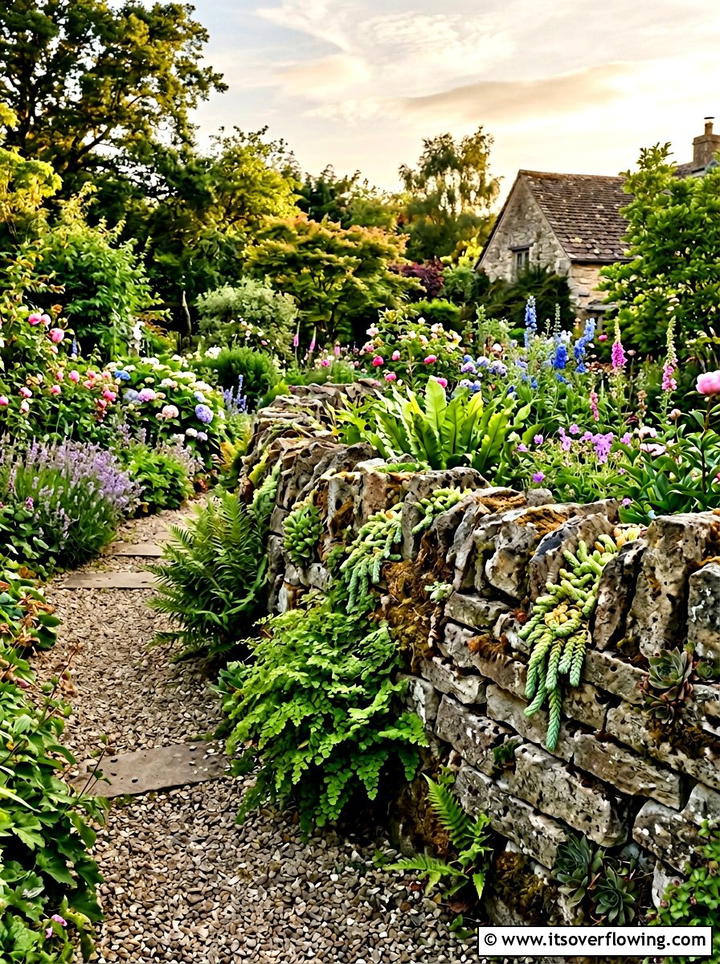 Broken concrete retaining wall - 25 upcycled garden ideas with concrete scraps