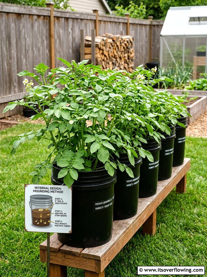 Bucket Potato Growing Kit - 25 recycled garden ideas with buckets