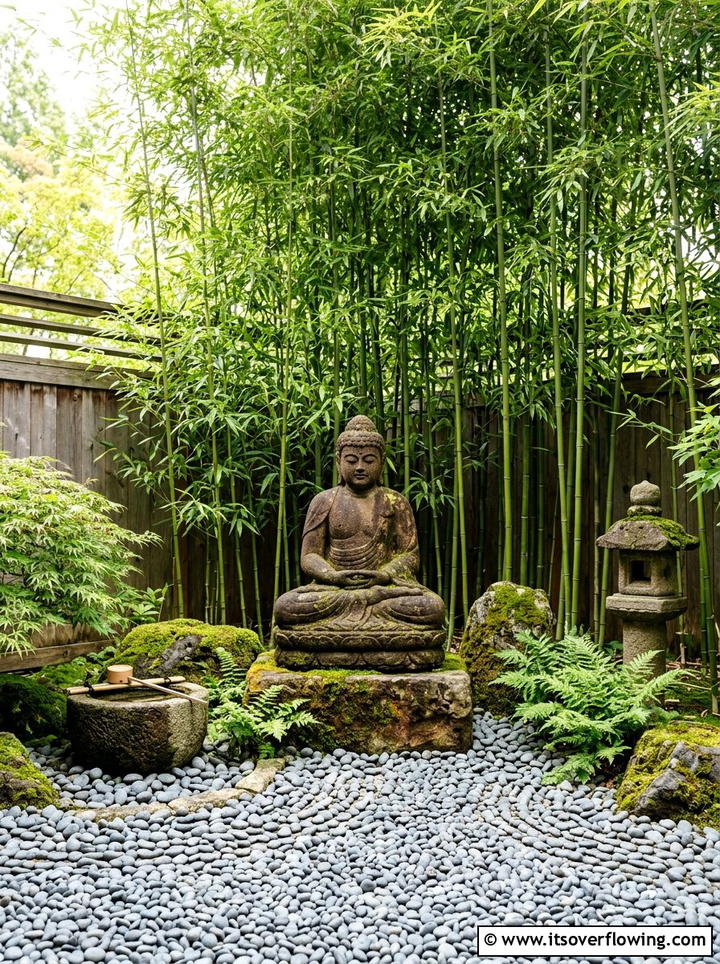 Buddha Statue Garden - 25 garden ideas for zen spaces