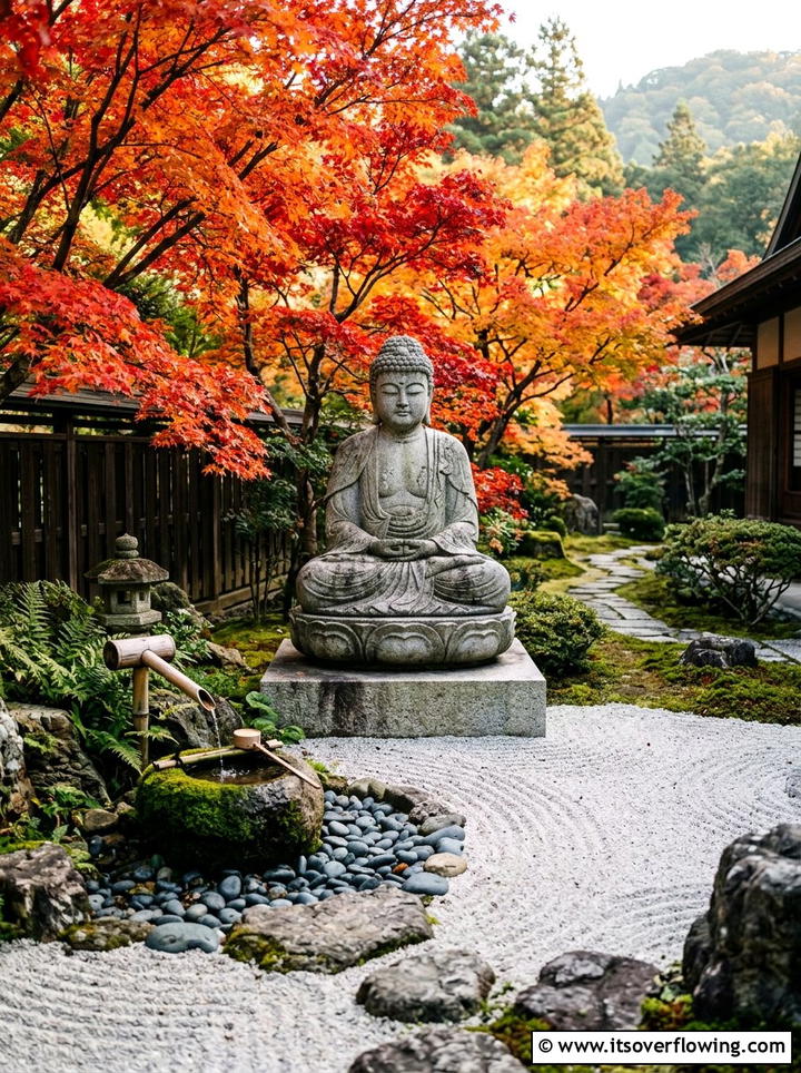 Buddha garden statue - 25 garden decor ideas with statues