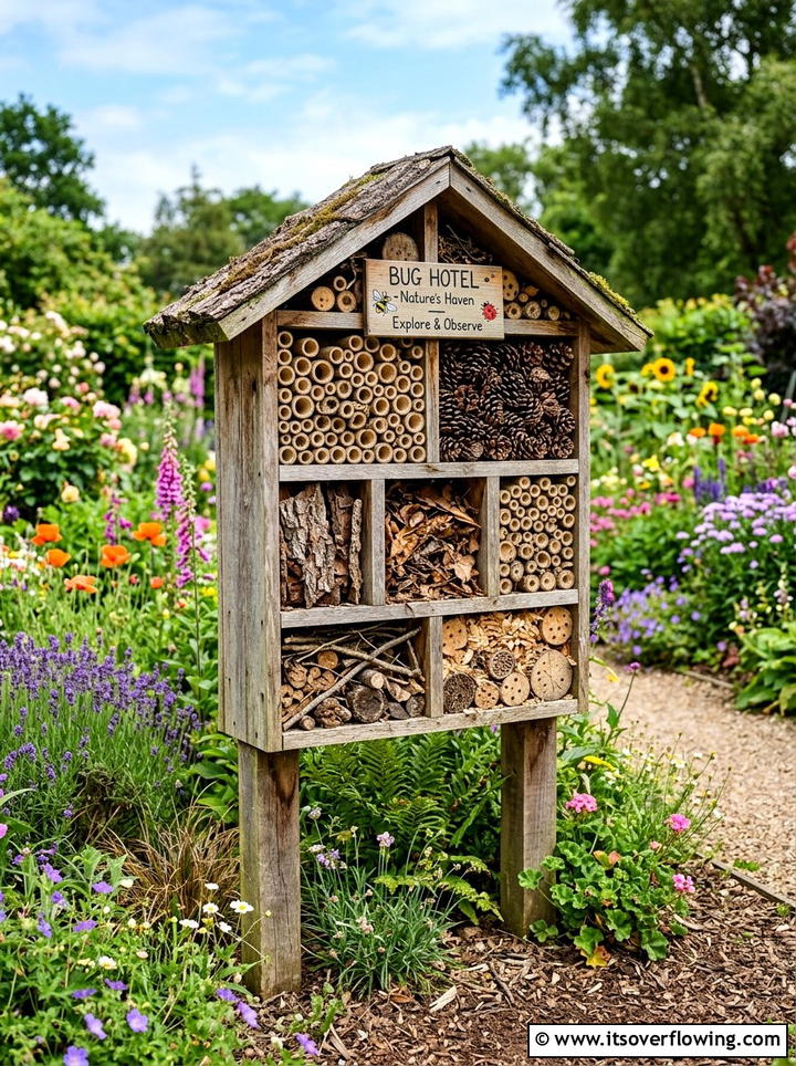 Bug Hotel - 25 garden ideas for kids