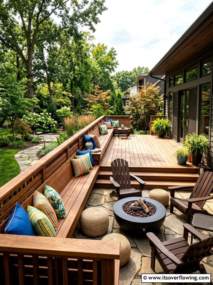 Built In Bench Railing - 25 front porch ideas with railings