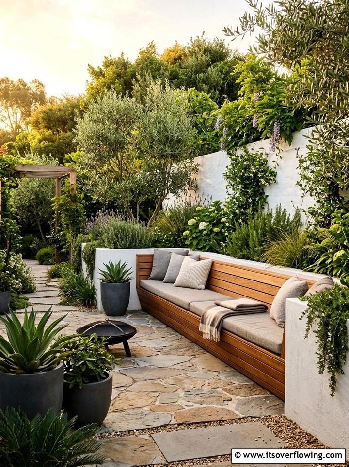 Built In Bench Seating - 25 garden design ideas for contemporary courtyards