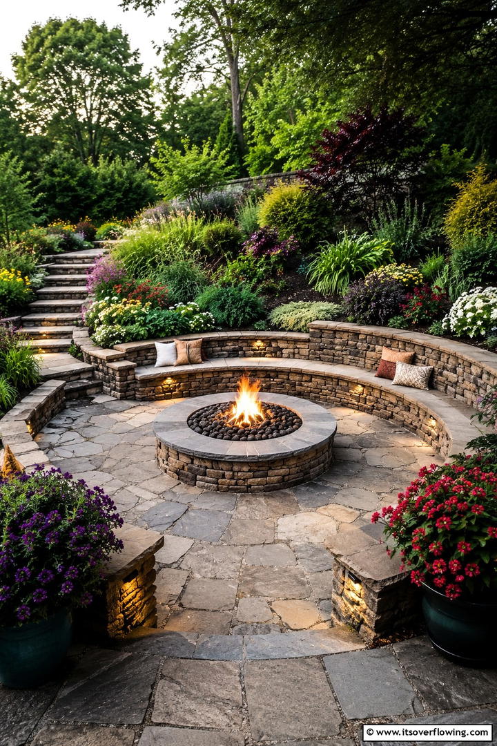 Built In Garden Fire Pit - 30 Rustic Fire Pit Ideas for Cozy Outdoor Gatherings