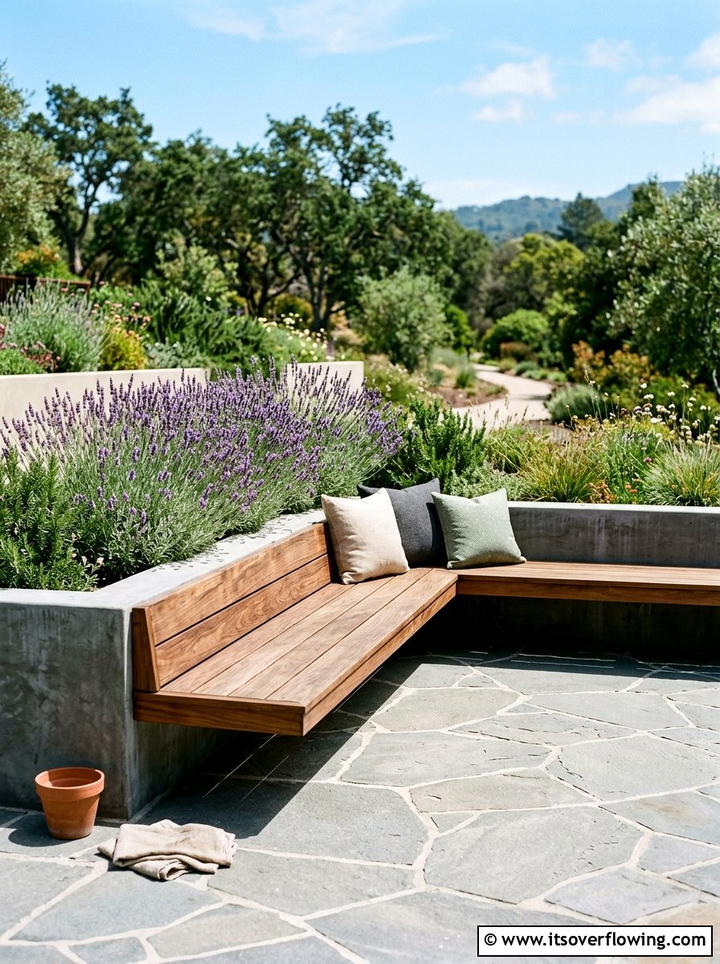 Built In Planter Seating - 25 small garden ideas with modern style