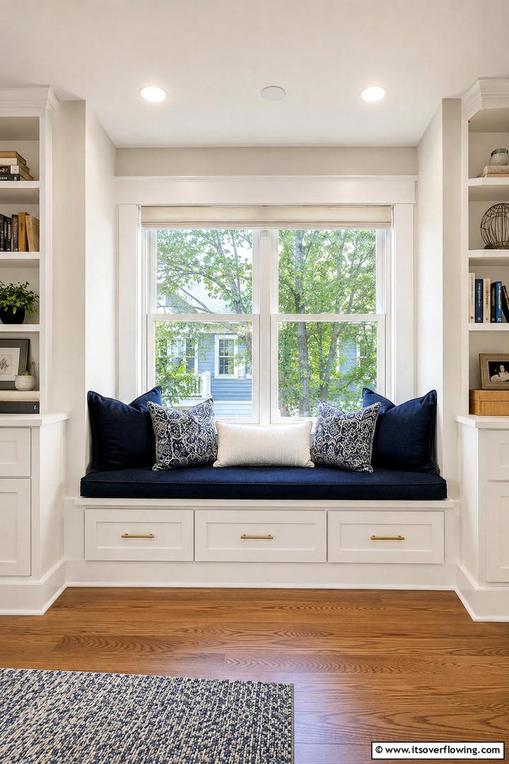 Built In Window Seats with Storage - 30 Tiny House Storage Ideas to Maximize Compact Living Spaces