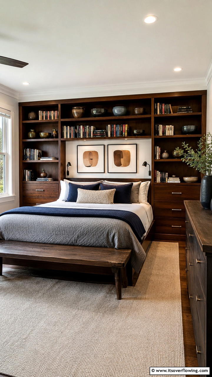 Built in Bookshelves in a Bedroom - 25 Built-in Bookshelf Ideas for Stylish Home Storage