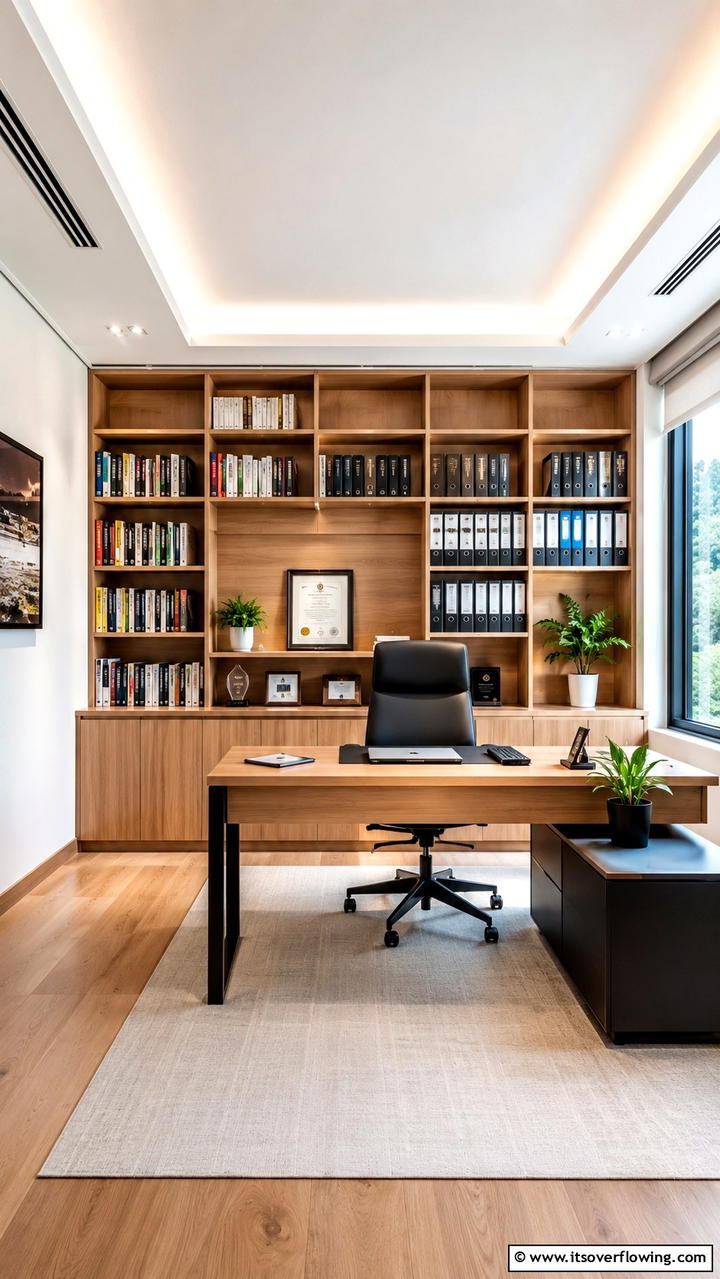Built in Bookshelves in a Home OfficeOne - 25 Built-in Bookshelf Ideas for Stylish Home Storage