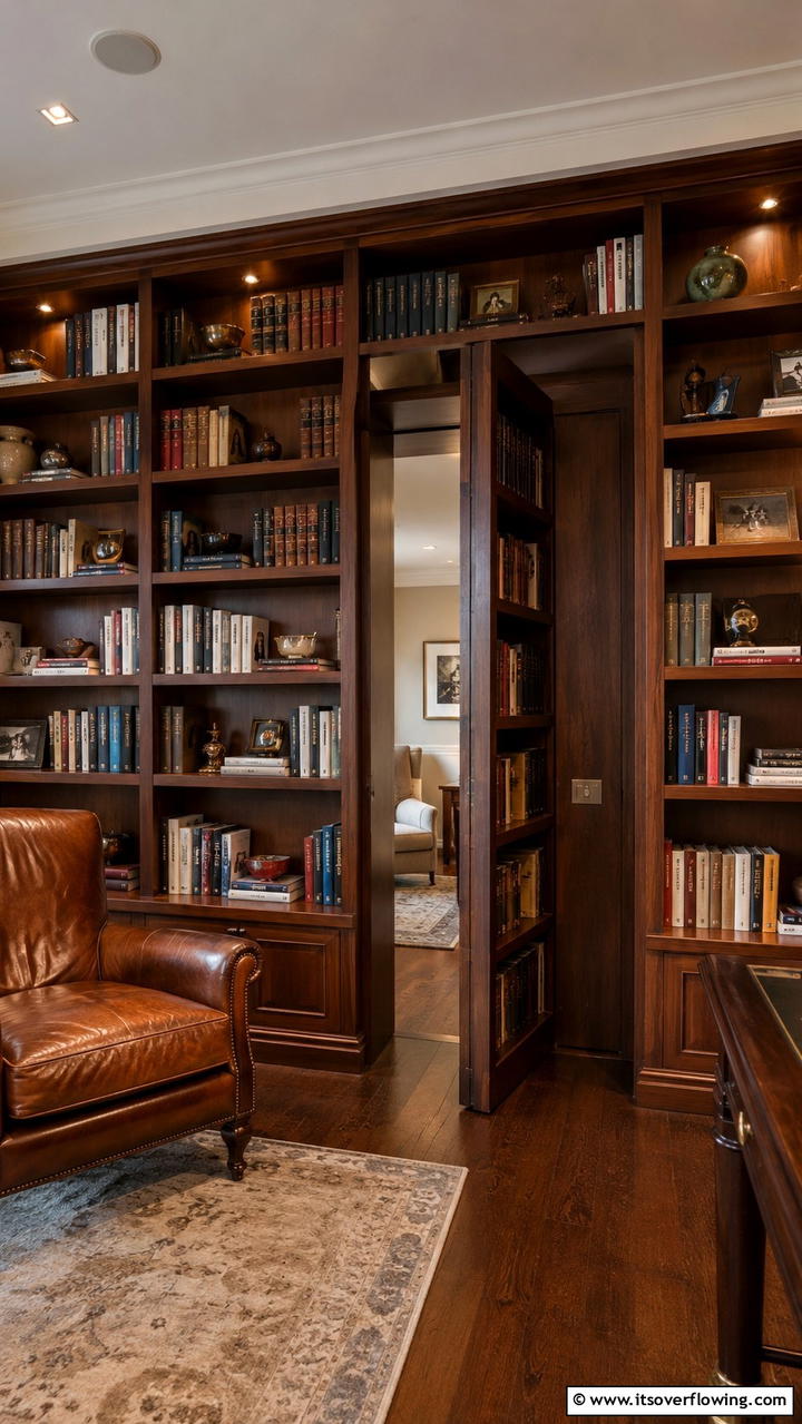 Built in Bookshelves with Hidden Doors - 25 Built-in Bookshelf Ideas for Stylish Home Storage