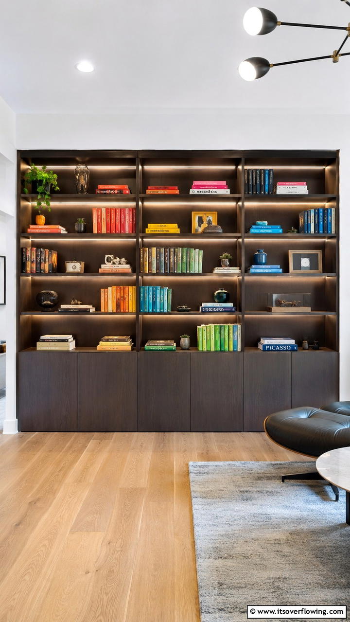 Built in Bookshelves with Hidden Storage - 25 Built-in Bookshelf Ideas for Stylish Home Storage