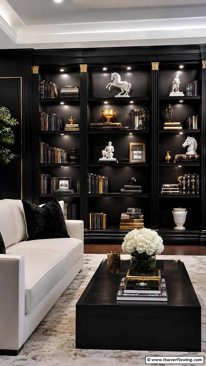 Built in Bookshelves with Lighting - 25 Built-in Bookshelf Ideas for Stylish Home Storage