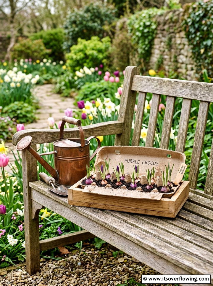 Bulb starter - 25 recycled garden ideas with egg cartons