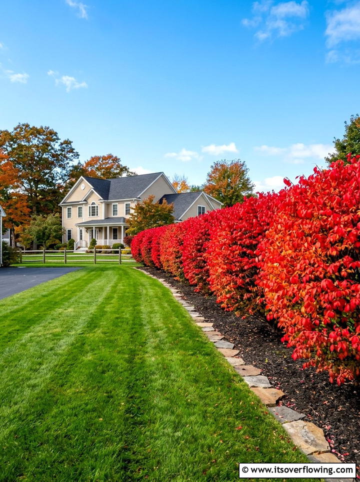 Burning bush landscaping - 25 creative garden ideas for fall color