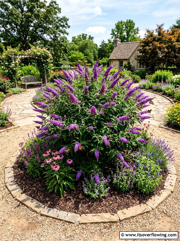 Butterfly Bush Focal - 25 creative garden ideas with butterfly habitats