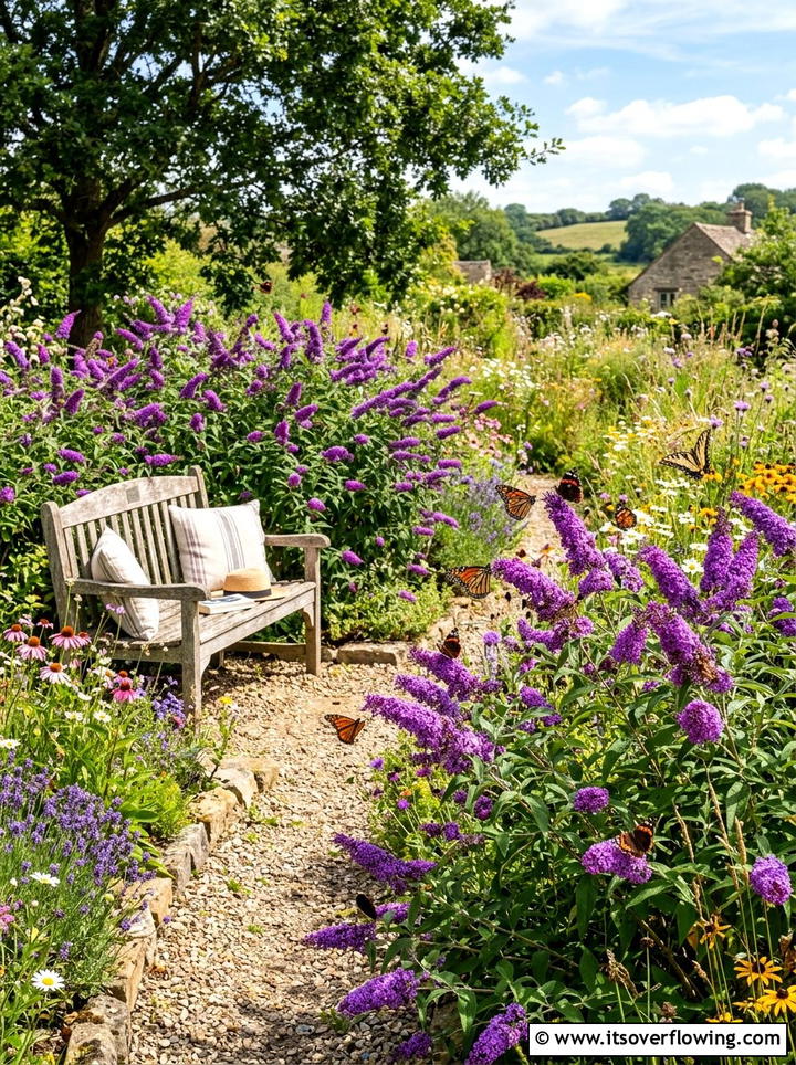 Butterfly Bush Garden - 25 cheap garden ideas with cuttings