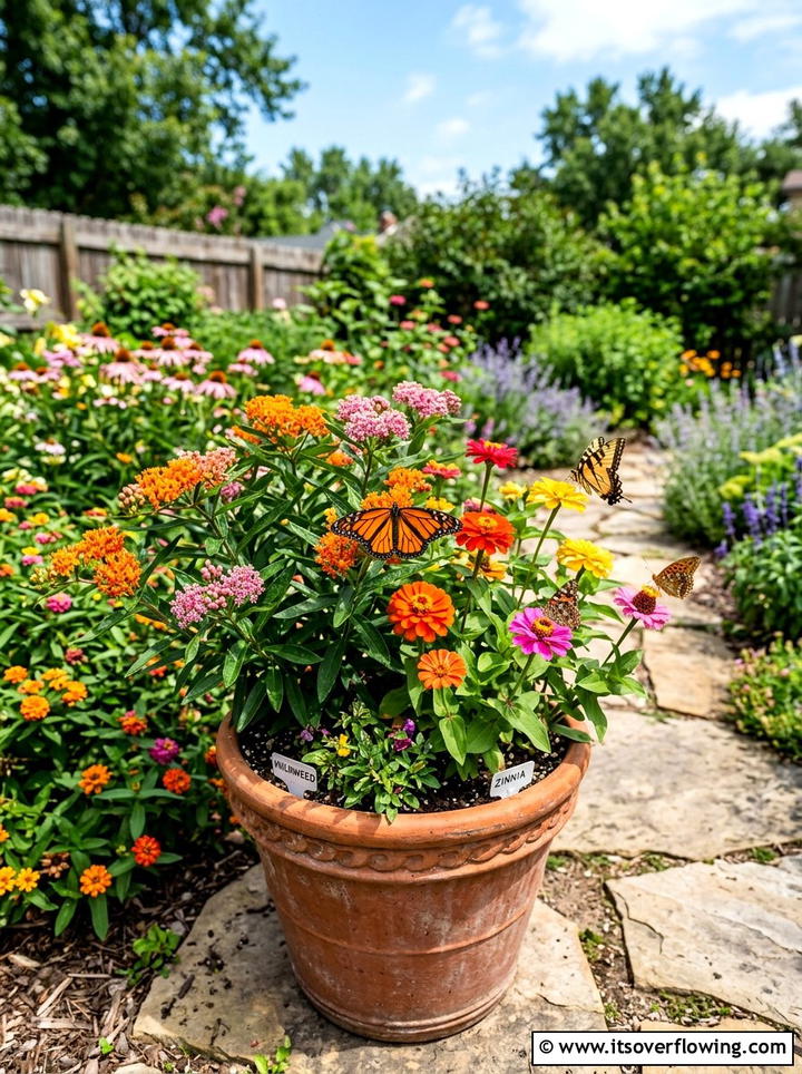 Butterfly Garden Container - 25 backyard ideas with container garden