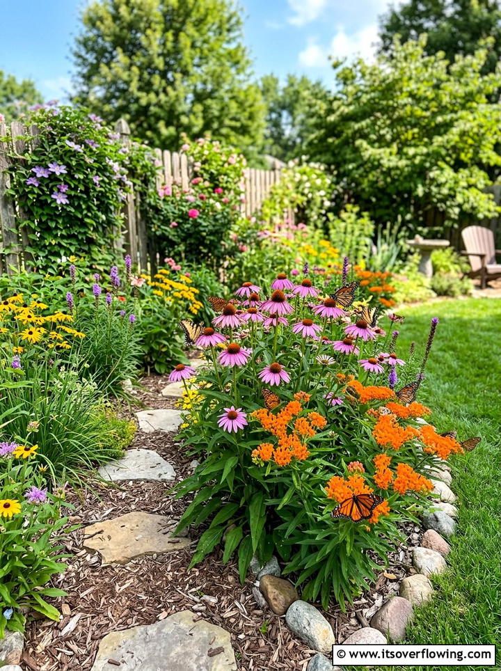 Butterfly Garden Patch - 25 backyard decorating ideas with floral displays