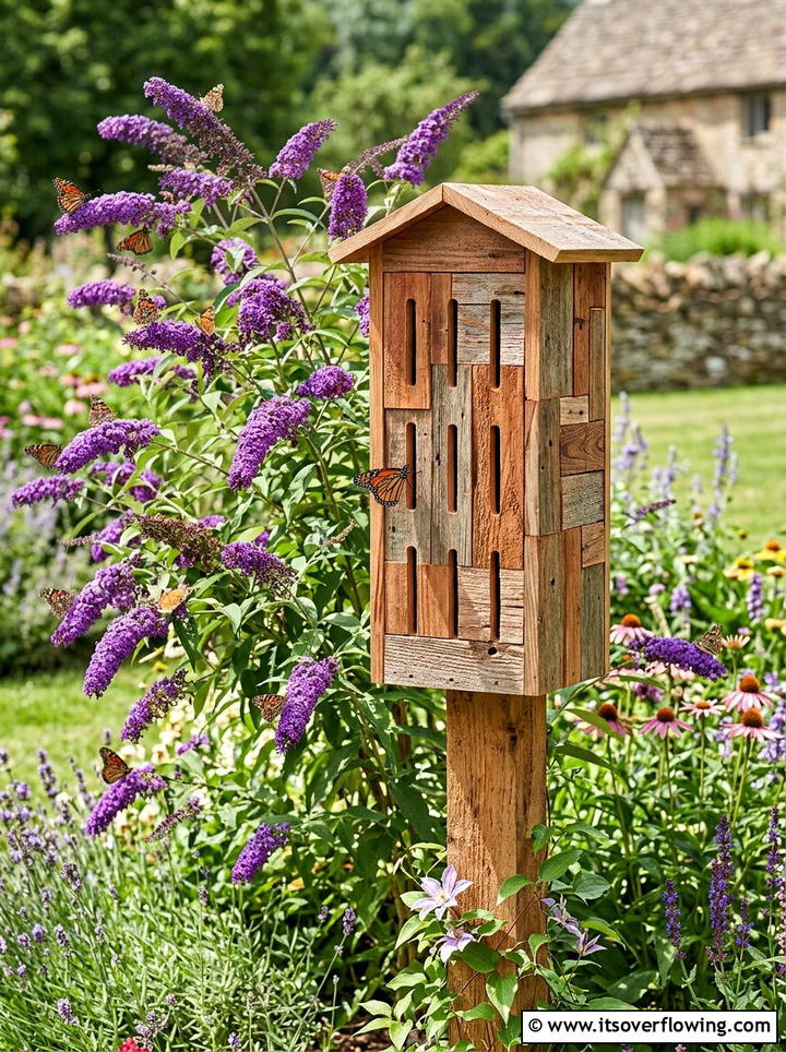 Butterfly House From Cedar Scraps - 25 recycled garden ideas with wood scraps