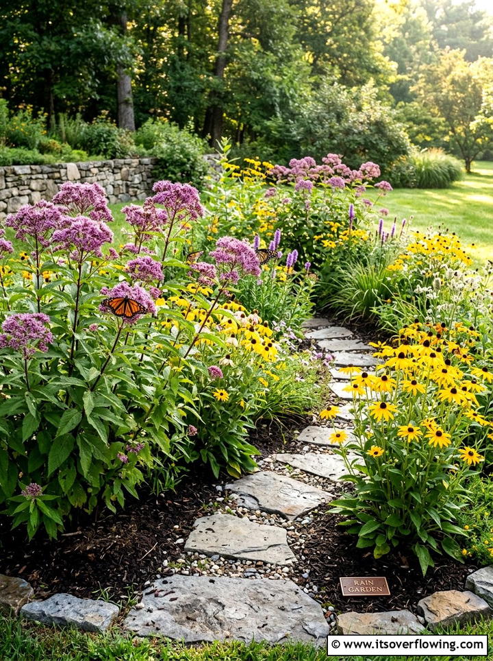 Butterfly Rain Garden - 25 creative garden ideas with rain gardens