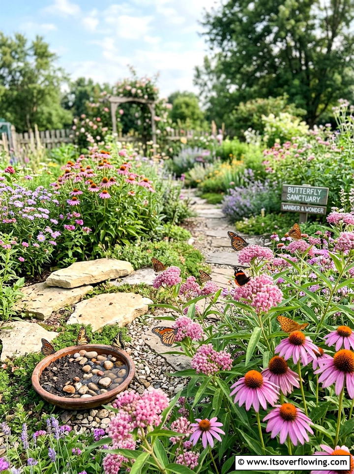 Butterfly Sanctuary - 25 backyard ideas with pollinator garden