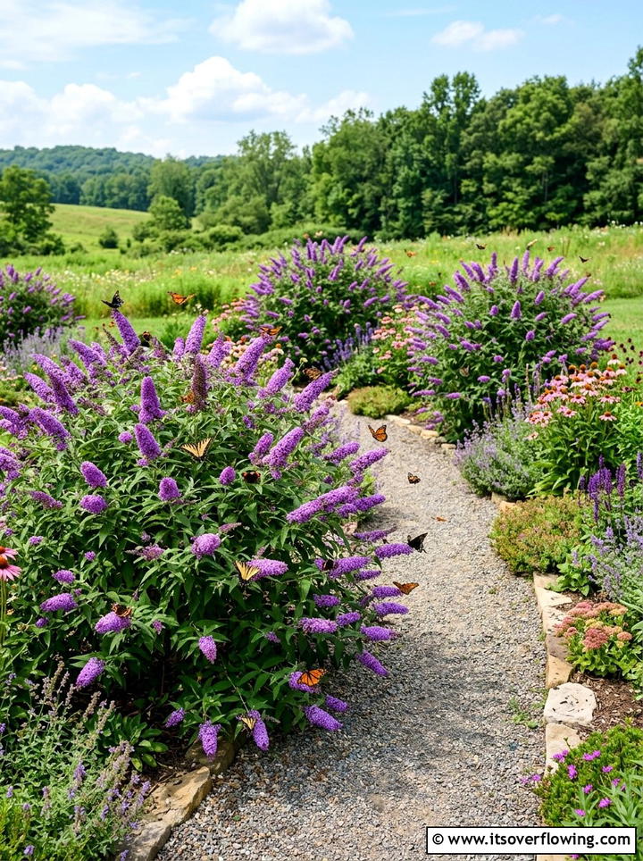 Butterfly bush garden - 25 cheap garden ideas with seeds