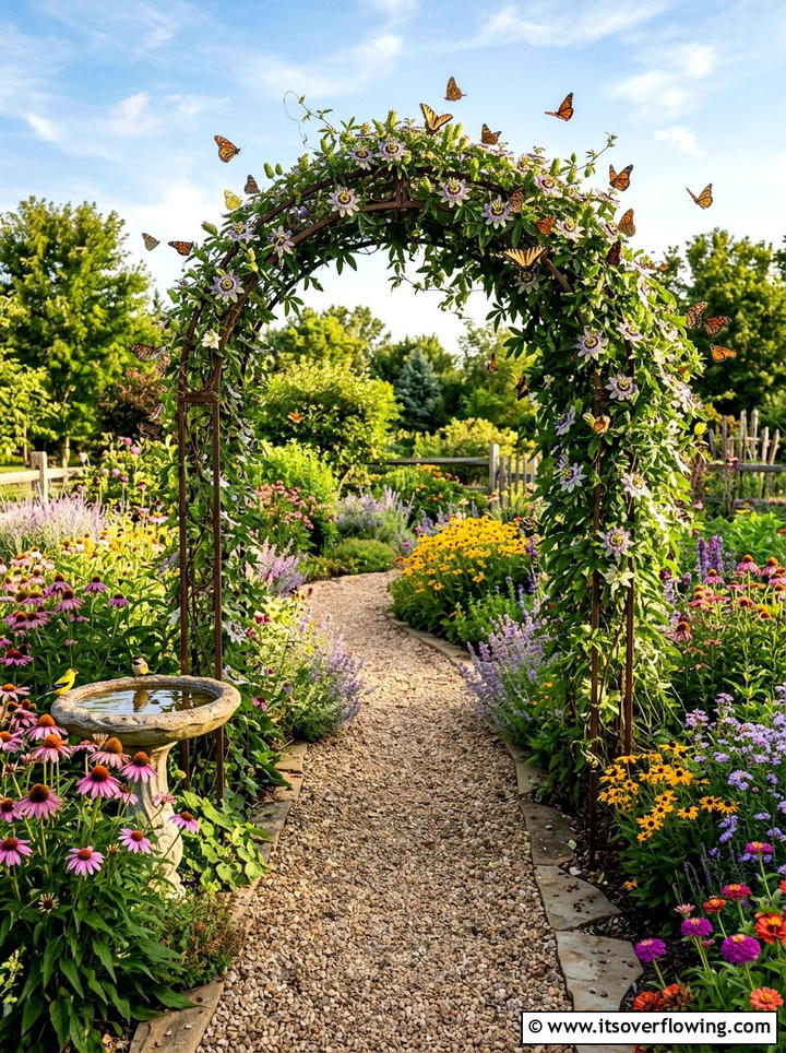 Butterfly garden arch - 25 garden ideas with arches
