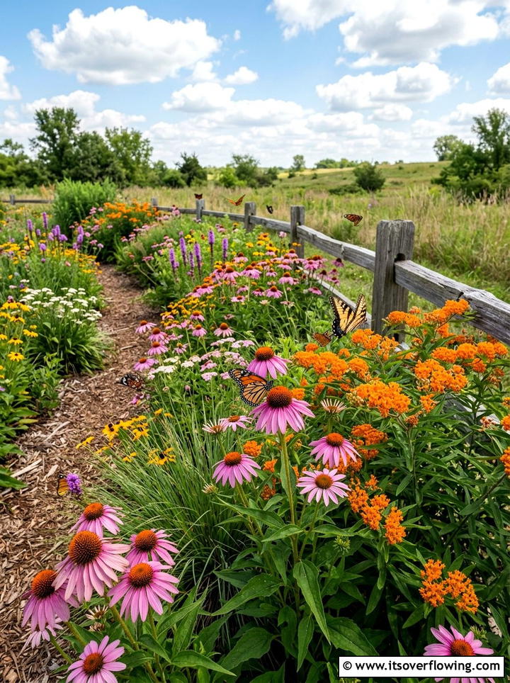 Butterfly garden border - 25 garden design ideas with seasonal flowers