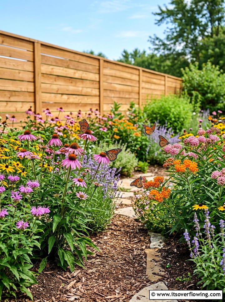 Butterfly pollinator garden - 25 creative garden ideas with native wildflowers