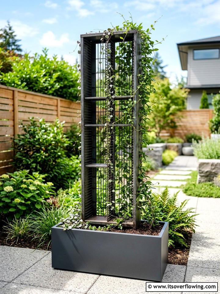 CD storage tower - 25 reusing old things ideas for trellis