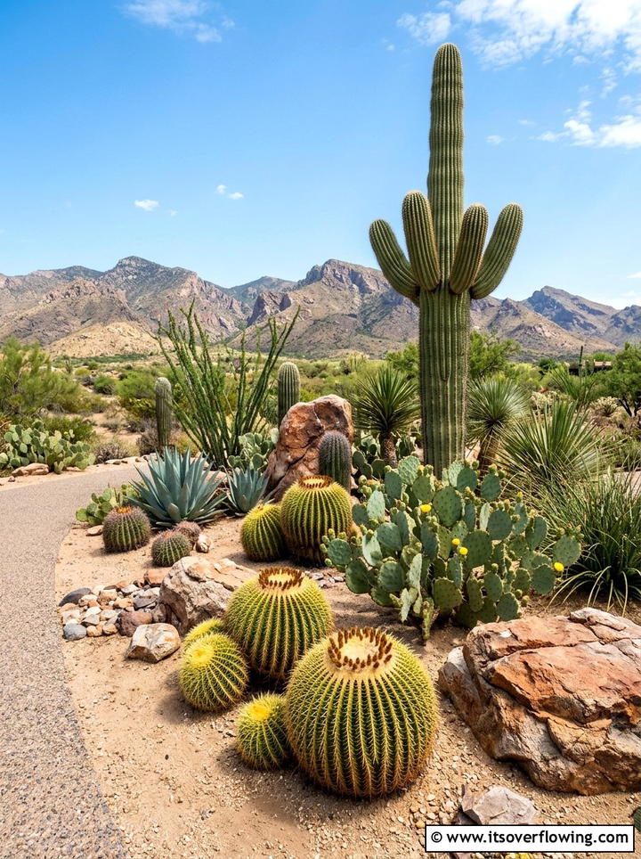 Cacti Arrangement - 25 garden ideas for dry climate