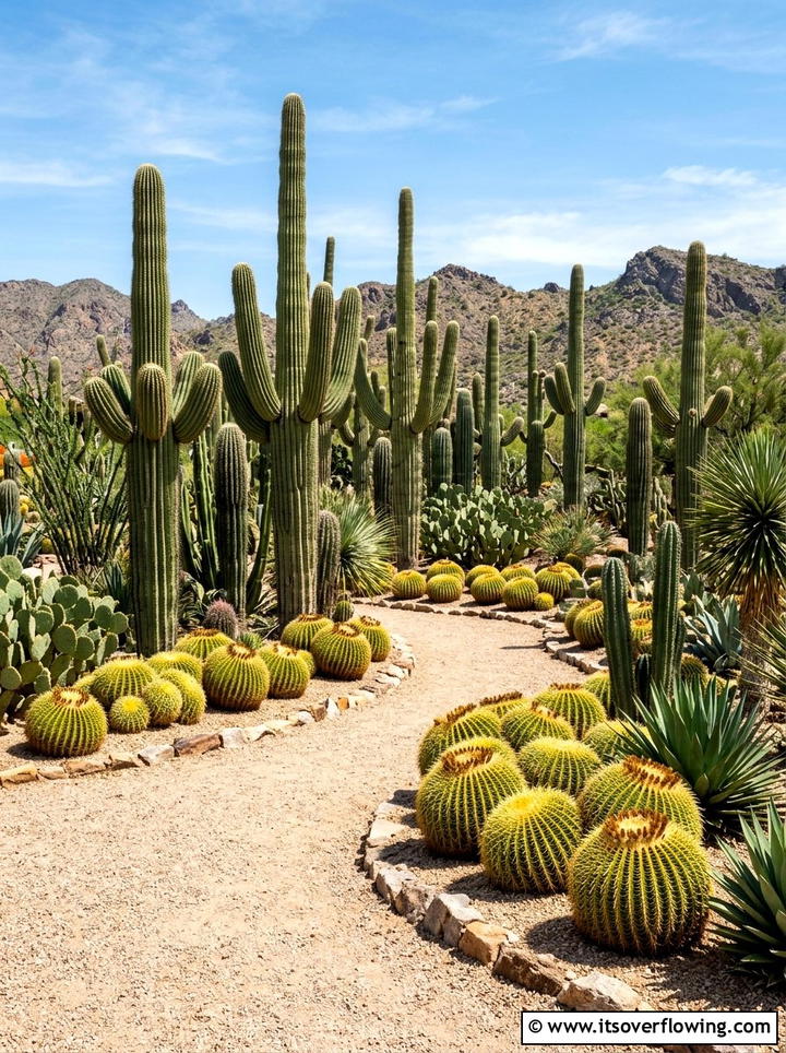 Cacti Garden - 25 backyard ideas with desert landscape