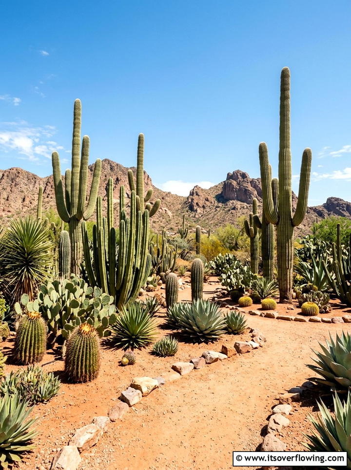 Cactus Garden - 25 small garden ideas with no lawn