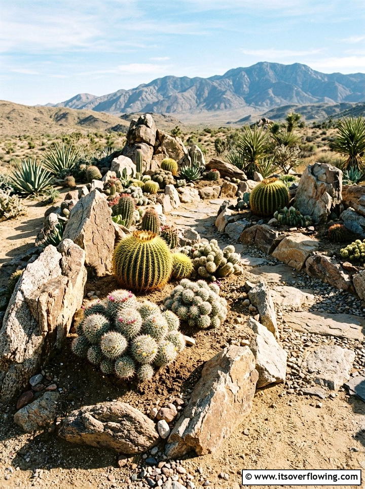 Cactus Rock Garden - 25 garden design ideas with drought tolerant plants