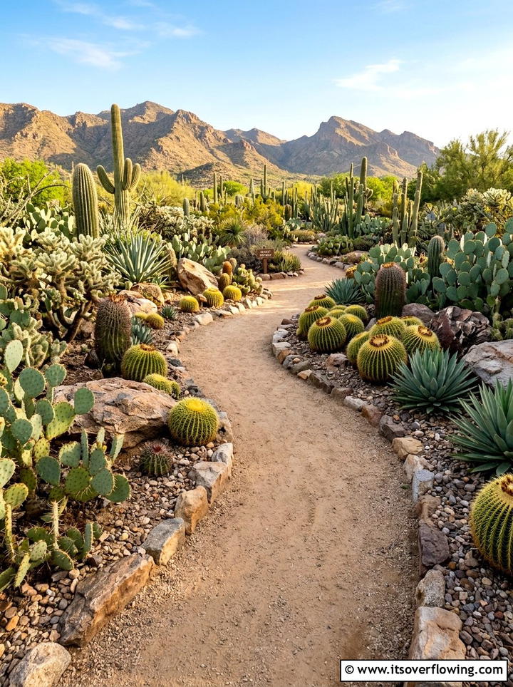 Cactus garden path - 25 garden ideas for desert style