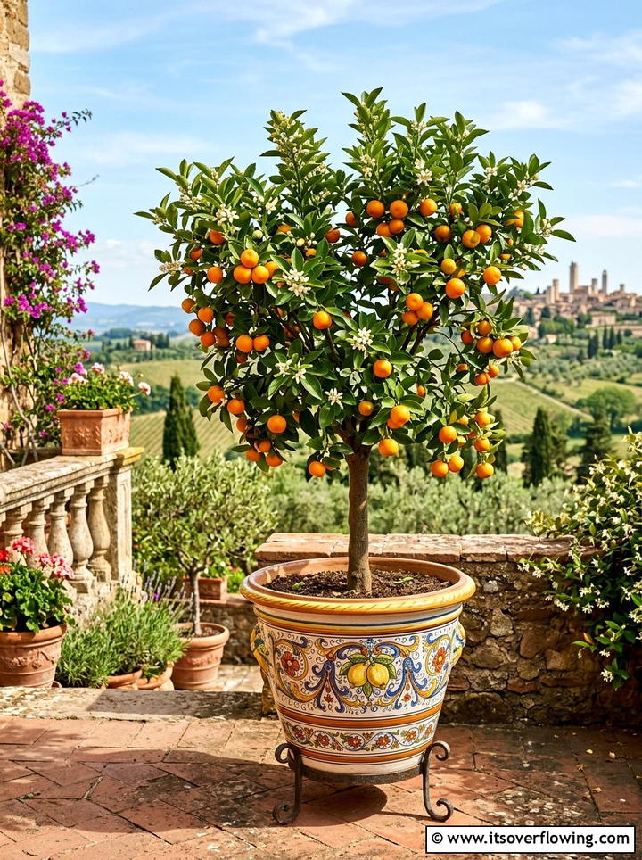 Calamondin Orange Tree - 25 creative garden ideas with patio fruit trees