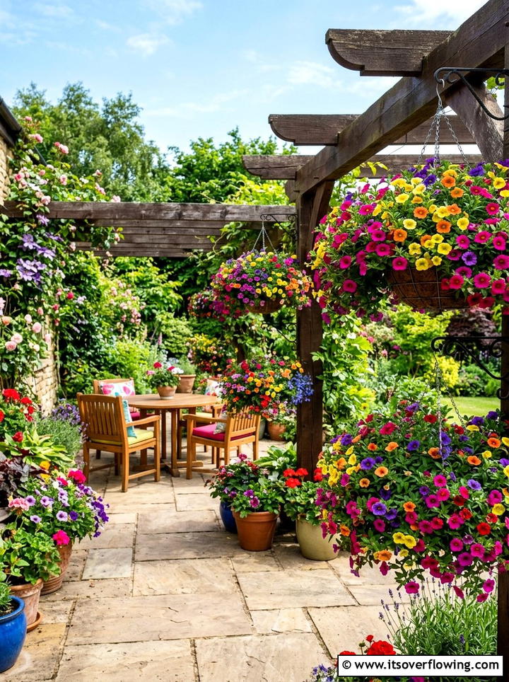 Calibrachoa Color Splash - 25 garden ideas with hanging baskets