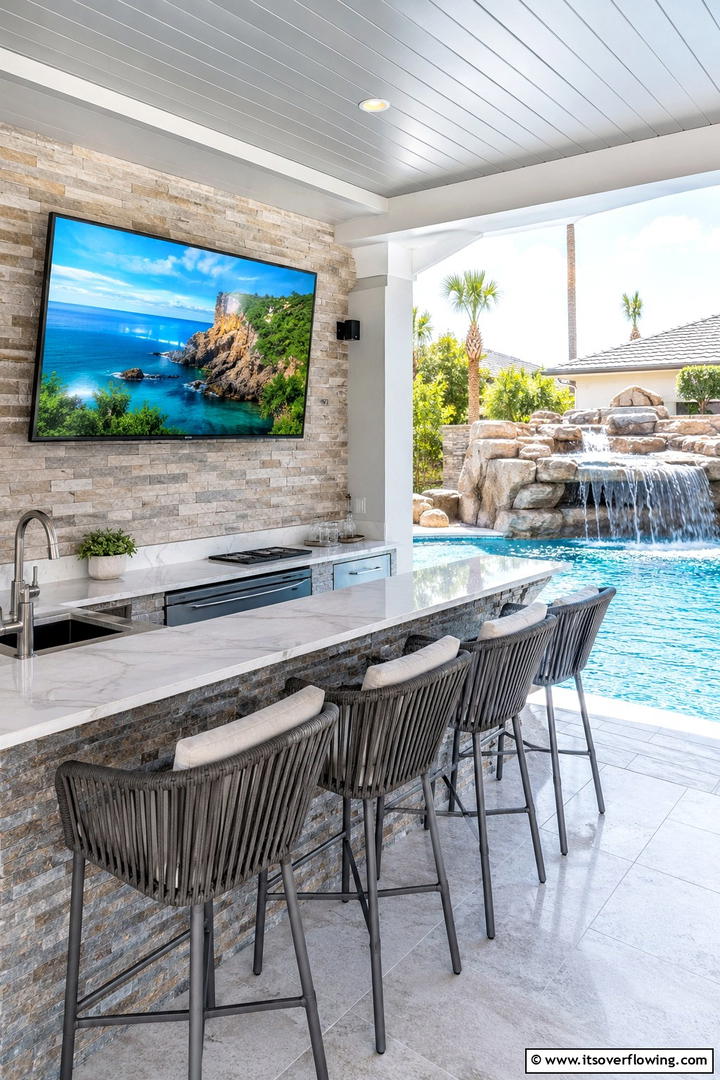 Camouflaged TV Installations - 30 Outdoor TV Ideas for Entertainment Under the Sky