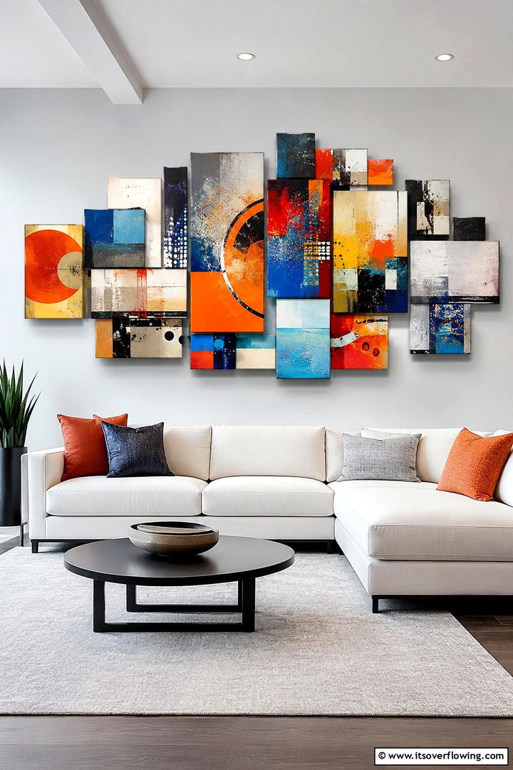 Canvas Collage Display - 30 Photo Display Ideas to Showcase Your Favorite Memories
